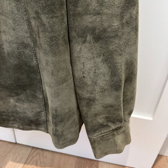 Alfani Green Suede Shirt Jacket – Women’s Large - Picture 5 of 13